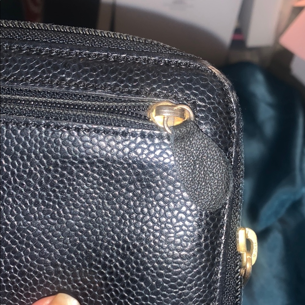 Chanel Black Caviar Leather Wallet Great Condition - Picture 5 of 10